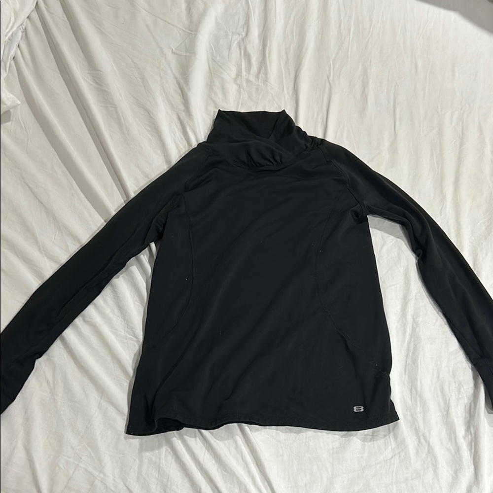 Black Long Sleeve Athletic Top